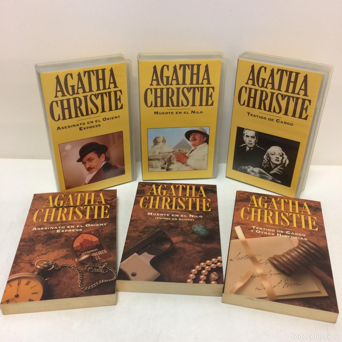 Cine: Pel&iacute;culas: Lote de 27 Pel&iacute;culas VHS + 27 Libros de AGATHA CHRISTIE