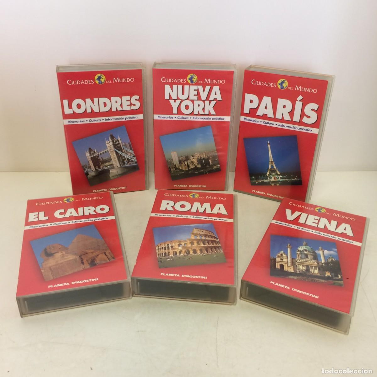 Cine: Pel&iacute;culas: lote de 30 Itinerarios VHS Ciudades del Mundo - Planeta de Agostini