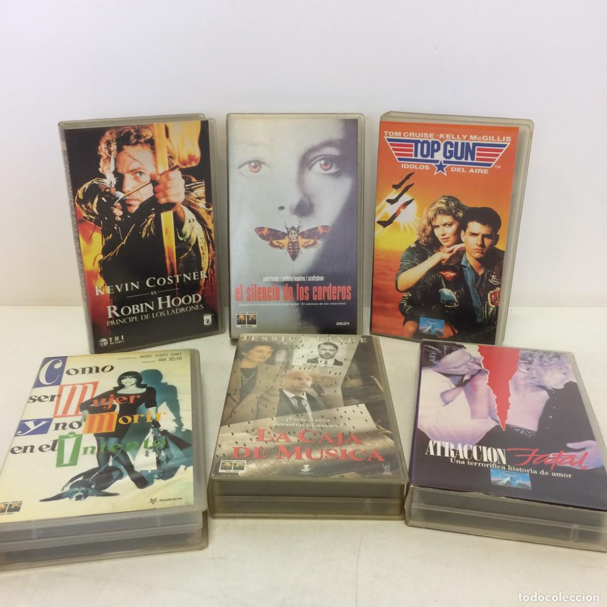Cine: Pel&iacute;culas: lote de 27 Pel&iacute;culas VHS + 2 Libros Cine de Hoy - Top Gun, El silencio de los corderos &hellip;