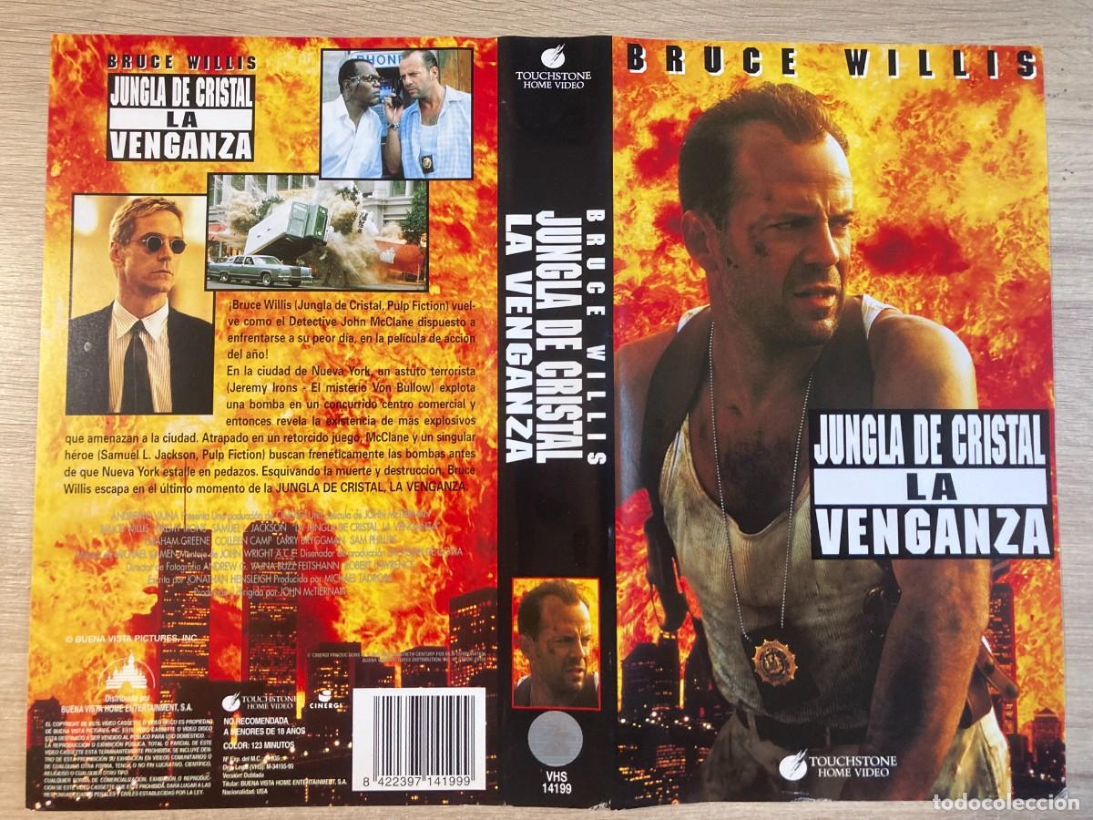 Cine: CARATULA, VHS, LA JUNGLA DE CRISTAL, 3, LA VENGANZA, BRUCE WILLIS, JEREMY IRONS