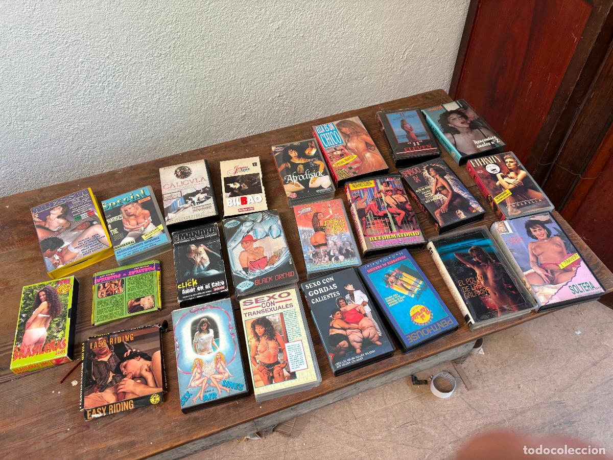 Cine: Lote pel&iacute;culas VHS +18 antiguas porno transexuales