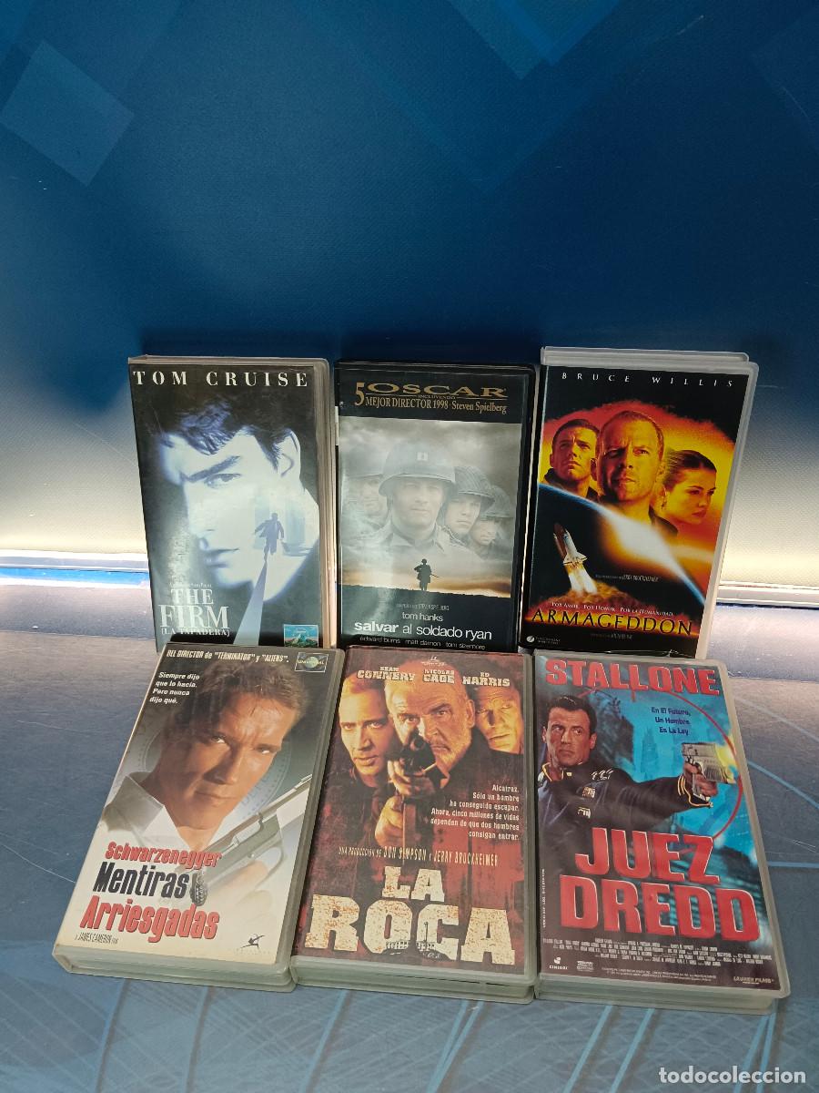 Cine: 6 pel&iacute;culas a&ntilde;os 90, Vhs, La roca, The firm, Mentiras arriesgadas, Armageddon y mas