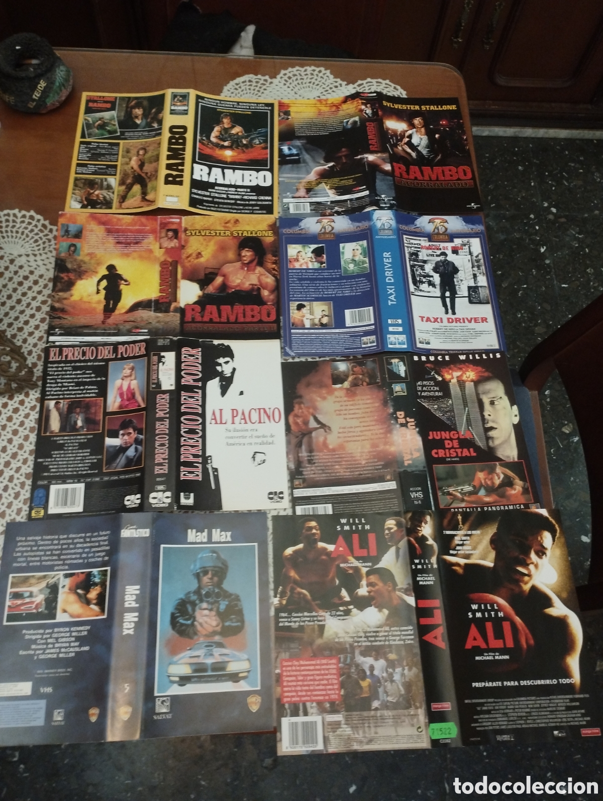 Cine: Lote car&aacute;tulas pel&iacute;culas vhs