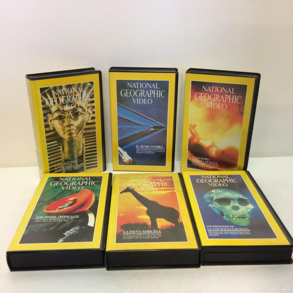 Cinema: Pel&iacute;culas: lote de 40 V&iacute;deos VHS National Geographic Video - Numerados