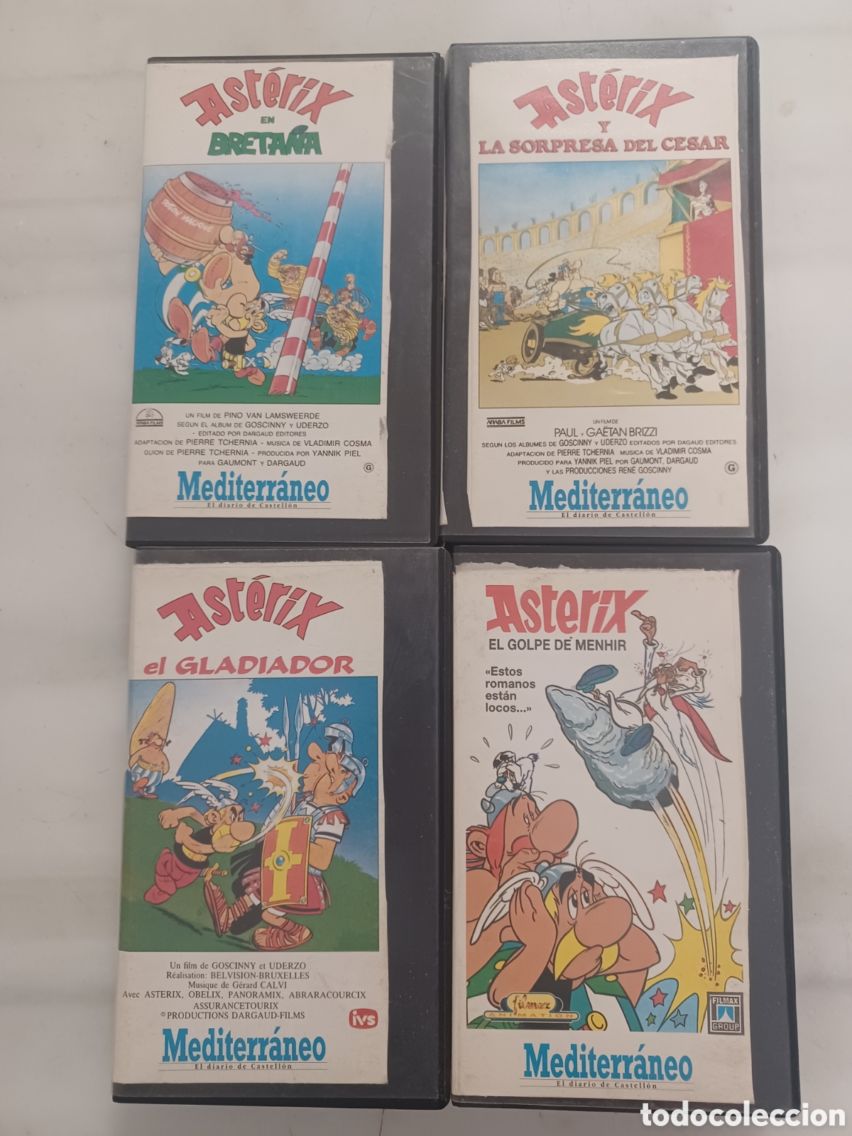 Cinema: 4 pel&iacute;culas vhs asterix y obelix