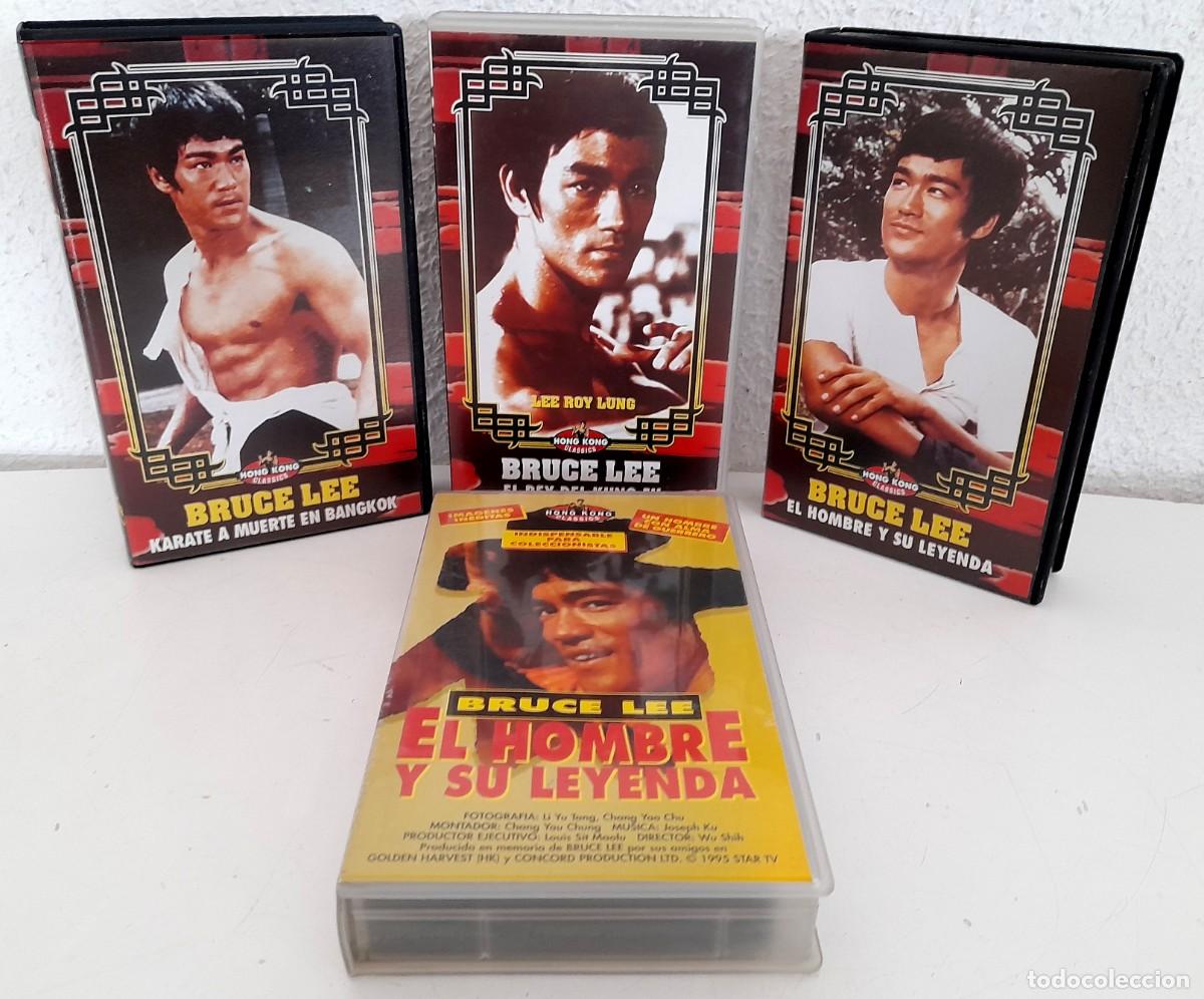 Cin&eacute;ma: Lote 4 pel&iacute;culas VHS Bruce Lee K&aacute;rate Artes Marciales El hombre y su leyenda