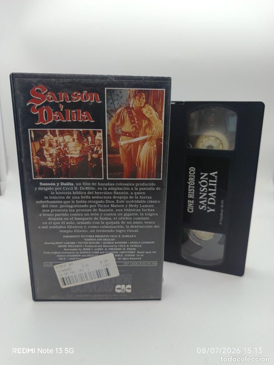 Cine: VHS- SANSON Y DALILA - Foto 2