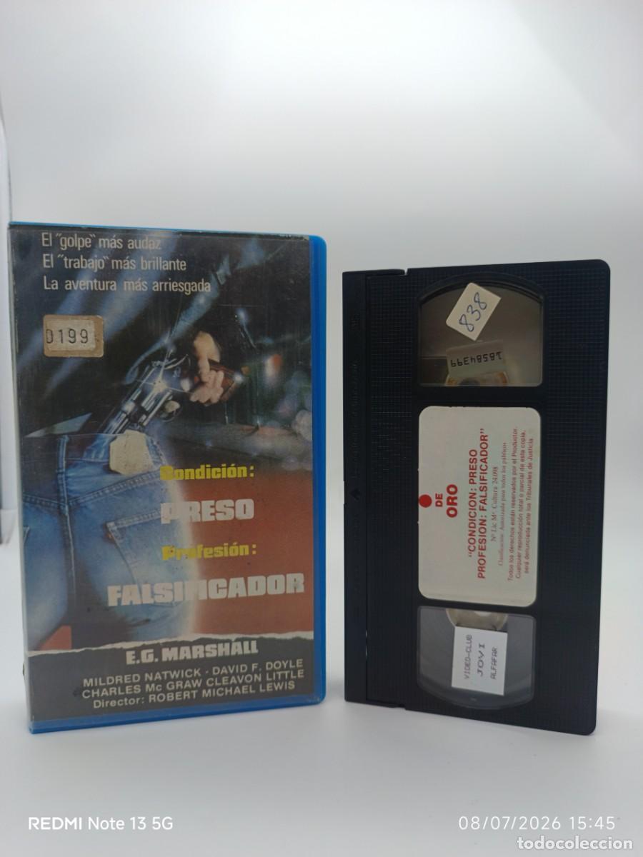 Cine: VHS-CONDICION PRESO, PROFESION FALSIFICADOR