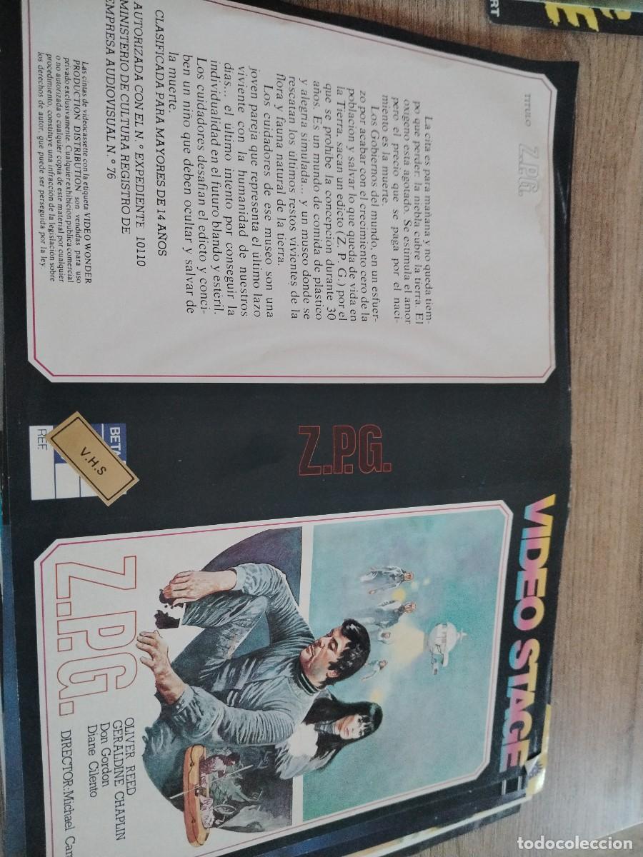 Cine: SOLO CARATULA VHS - ZPG
