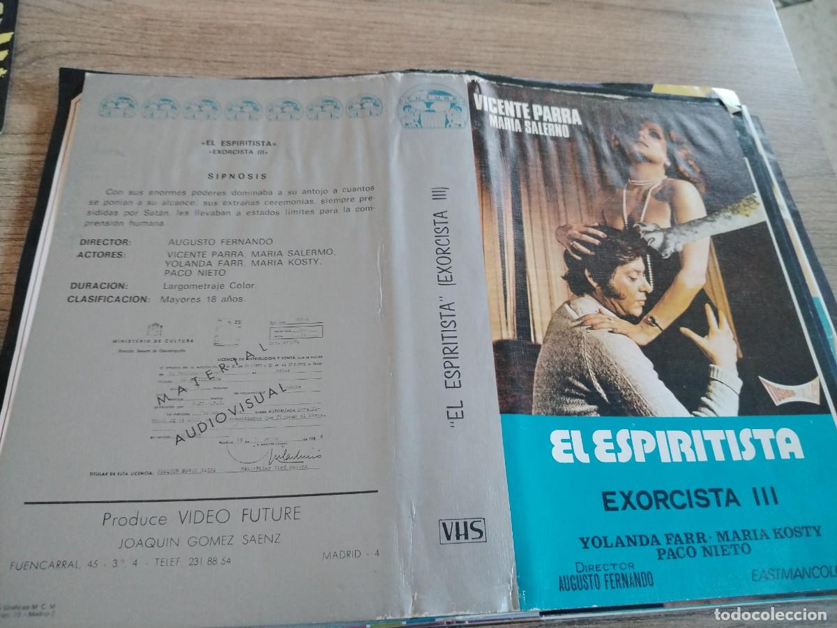 Cine: SOLO CARATULA VHS - EL ESPIRITISTA