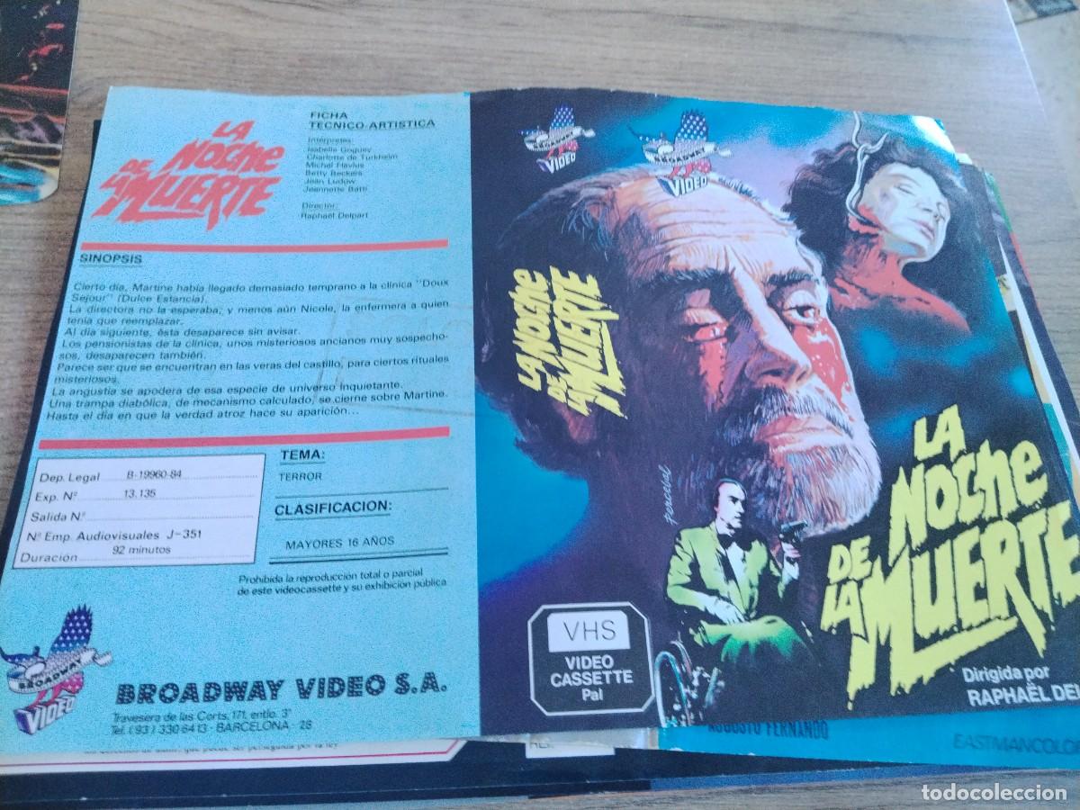 Cine: SOLO CARATULA VHS - LA NOCHE DE LA MUERTE