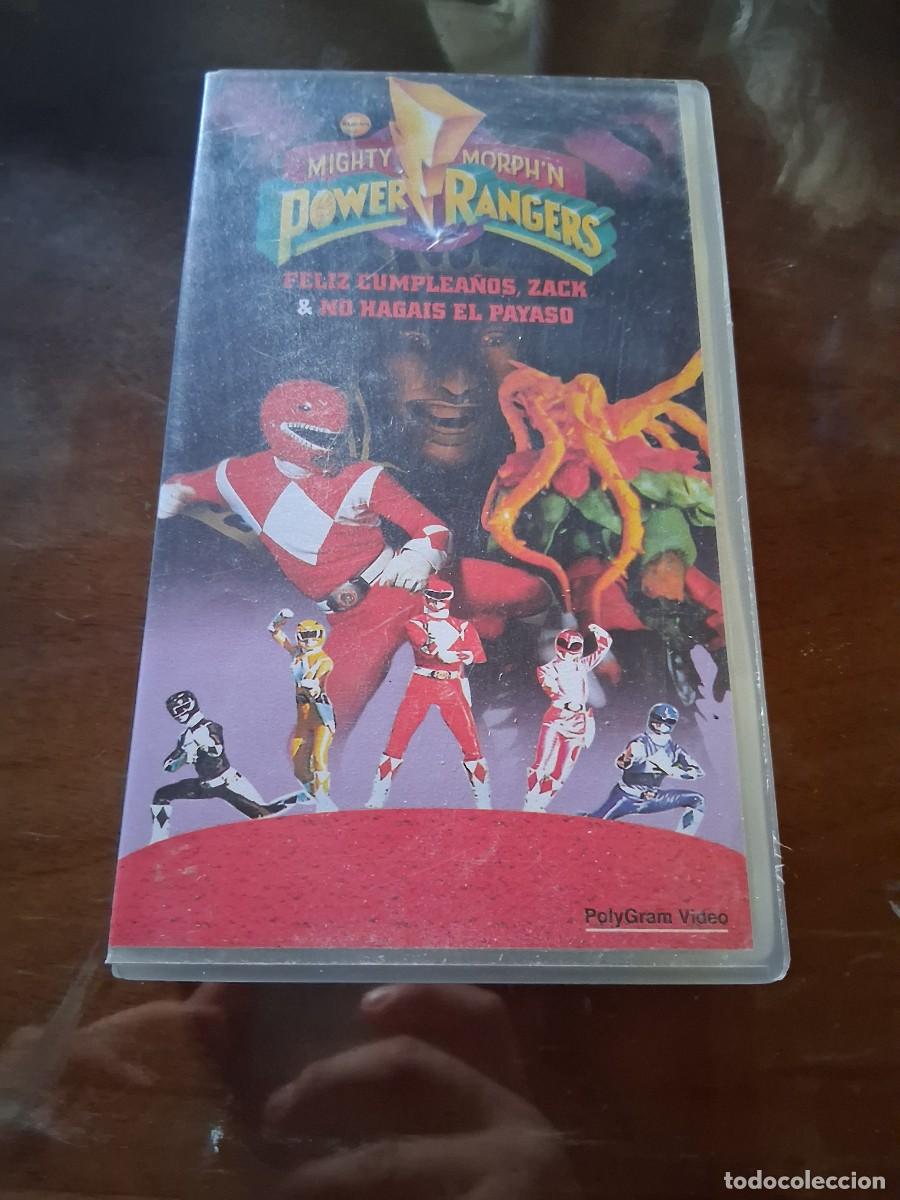 Cine: Cinta VHS Mighty Morphin Power Rangers Vol. 6 PolyGram a&ntilde;o 1995 Serie Feliz cumplea&ntilde;os Zack