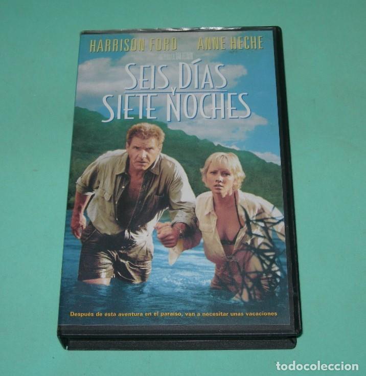Cine: PEL&Iacute;CULA VHS SEIS D&Iacute;AS Y SIETE NOCHES - HARRISON FORD - ANNE HECHE -