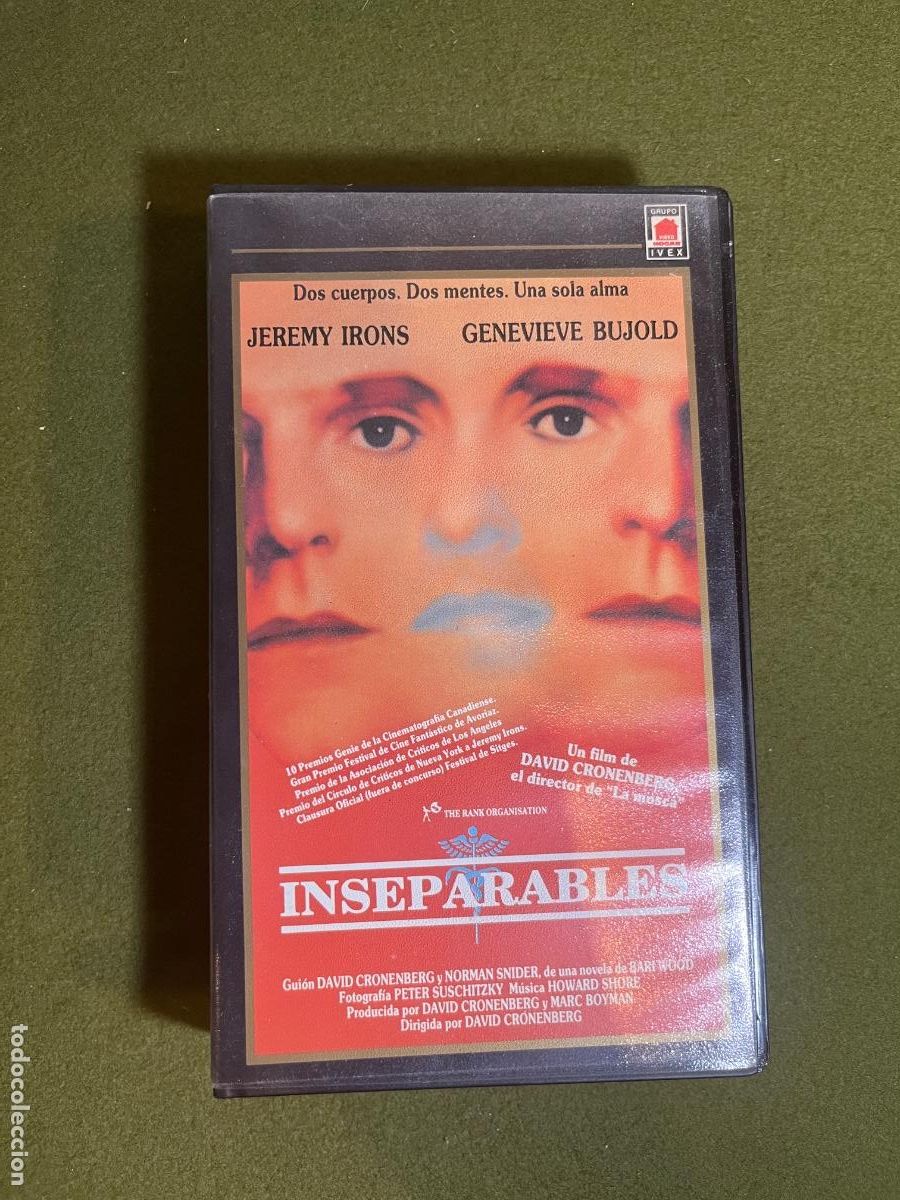 Cin&eacute;ma: VHS Inseparables Dead Ringers David Cronenberg Jeremy Irons Genevi&egrave;ve Bujold Grupo IVEX Live thrille