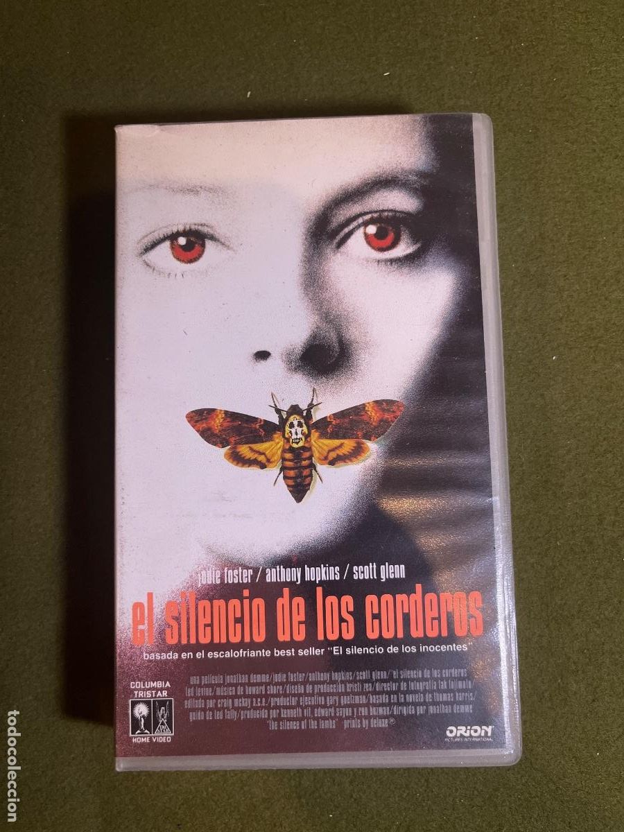Cinema: VHS El Silencio de los Corderos The Silence of the Lambs Jodie Foster Anthony Hopkins Columbia Trist