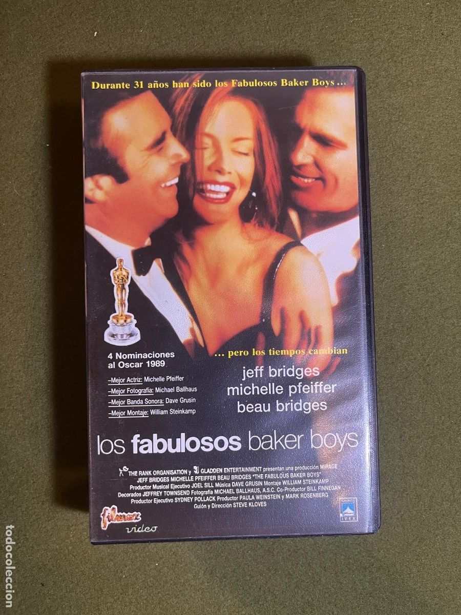 Cine: VHS Los Fabulosos Baker Boys The Fabulous Baker Boys Jeff Bridges Beau Bridges Michelle Pfeiffer Gru