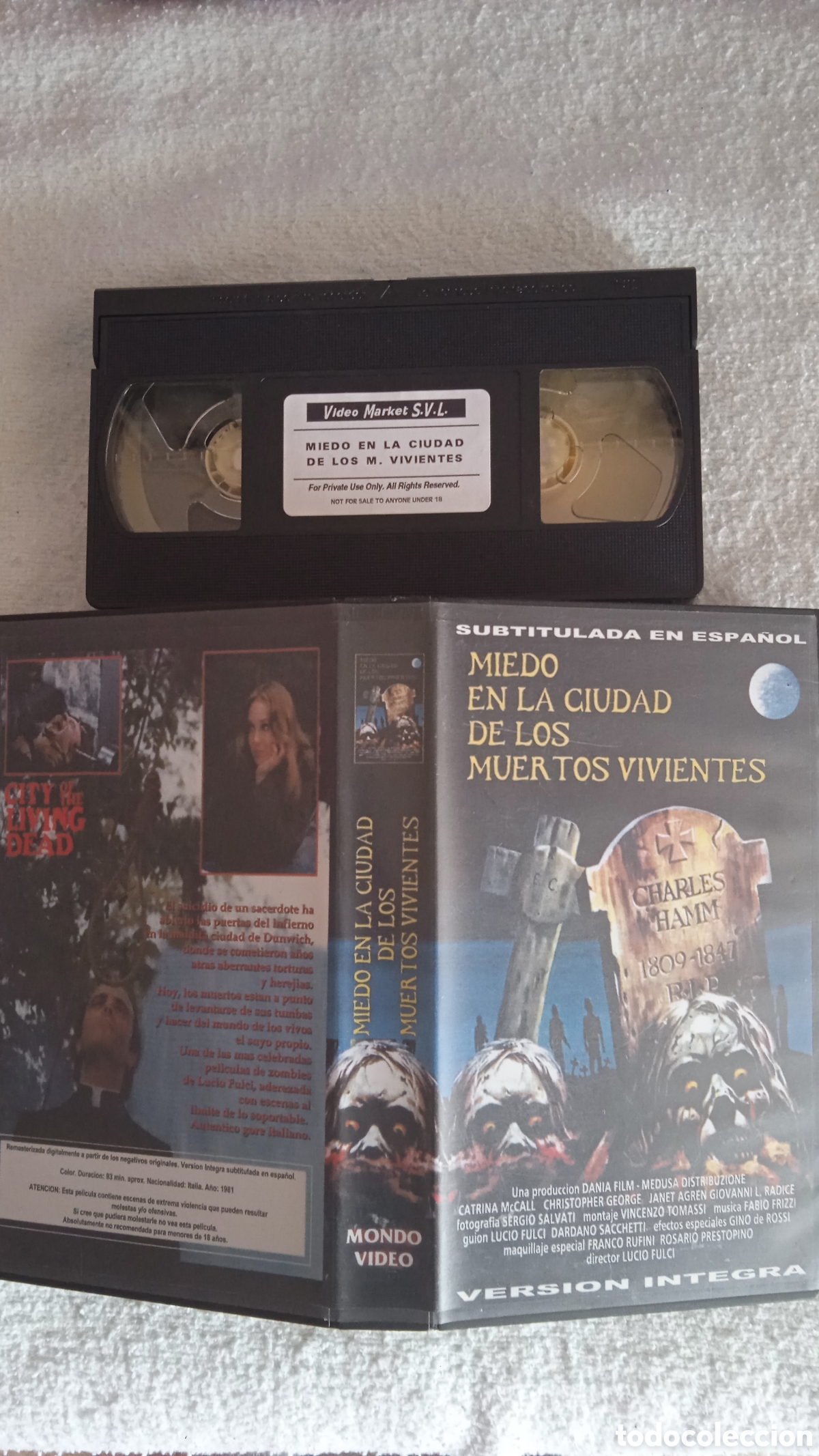 Cine: VHS &ldquo;Miedo en la Ciudad de los Muertos Vivientes&rdquo; (1981) &ndash; Lucio Fulci &ndash; Versi&oacute;n &Iacute;ntegra Subtitulada