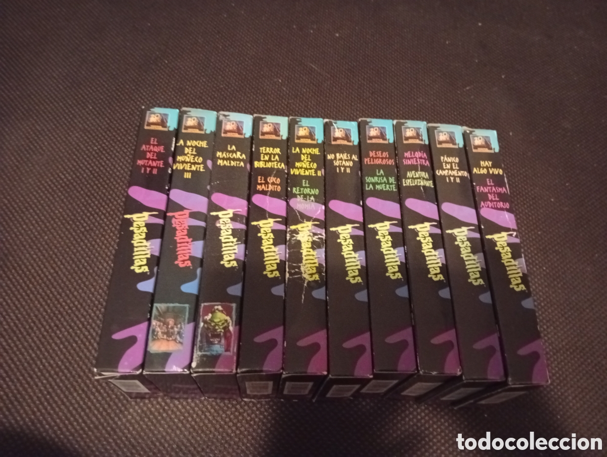 Cine: Colecci&oacute;n completa vhs Pesadillas de R.L. Stine