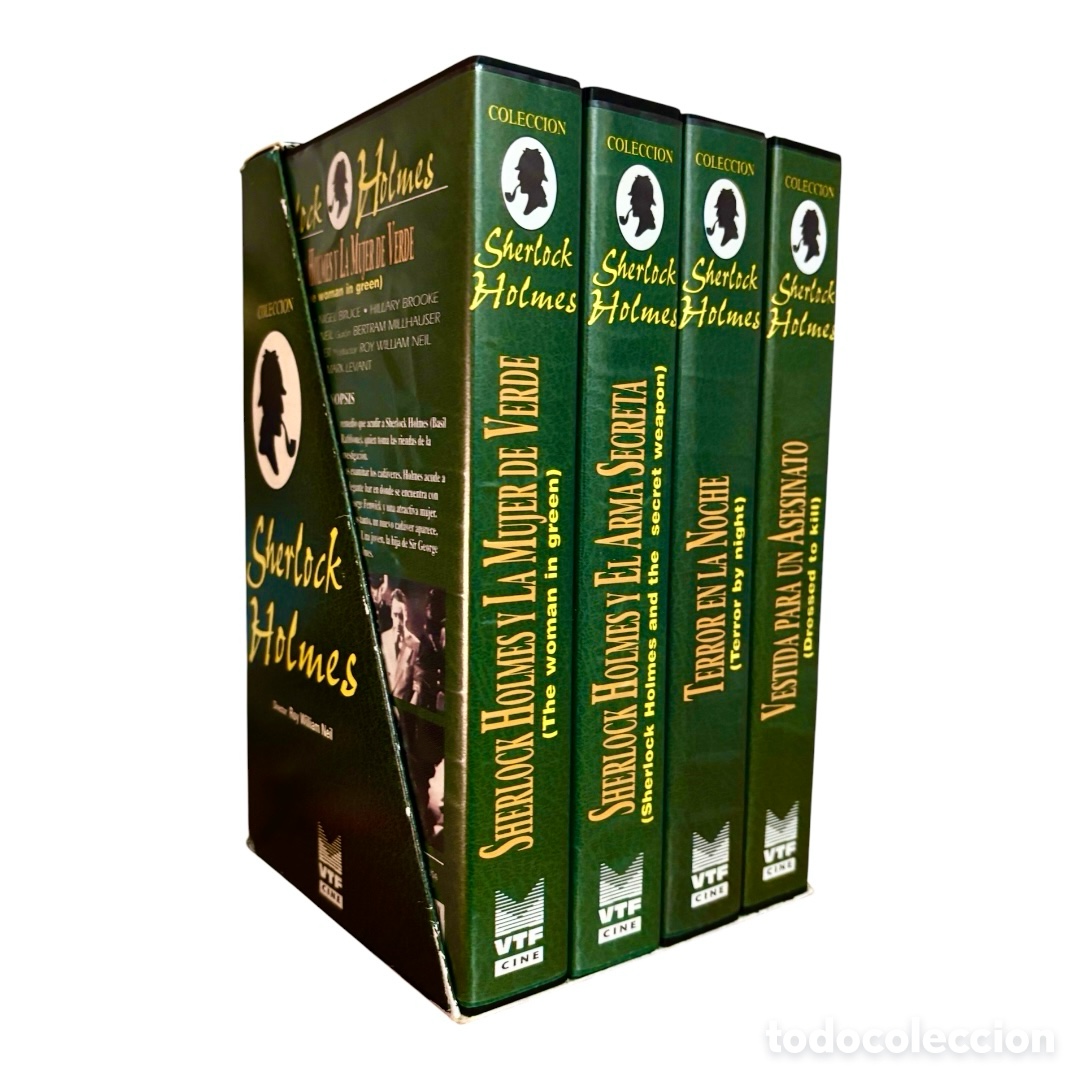 Cine: Colecci&oacute;n SHERLOCK HOLMES - 4 Pel&iacute;culas ROY WILLIAM NEIL - BASIL RATHBONE