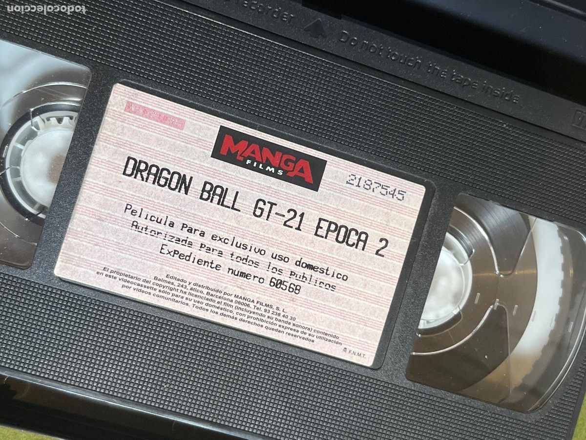 Cine: VHS Dragon Ball GT N&ordm; 21 &Eacute;poca 2 Manga Films Original FNMT Cinta Videoclub