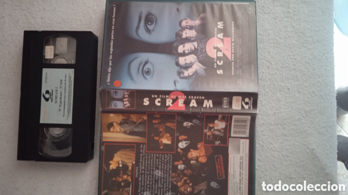 Cine: Scream 2 (1997) VHS Original Lauren Video Hogar Espa&ntilde;a &ndash; Car&aacute;tula + Cinta &ndash; Terror Slasher Coleccion