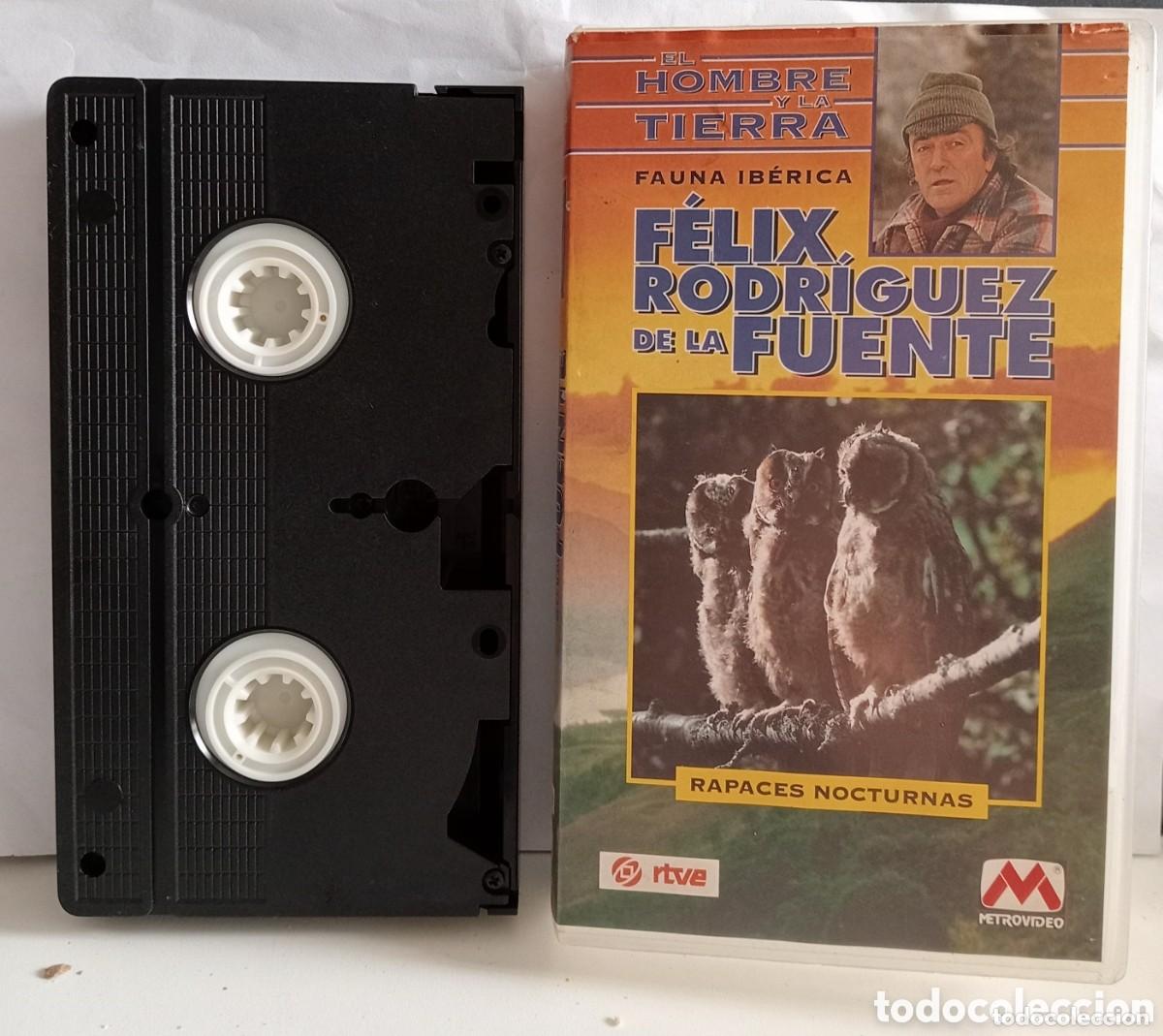 Cine: ANTIGUO VIDEO CASSETE. FAUNA IBERICA RAPACES NOCTURNAS. F&Eacute;LIX RODR&Iacute;GUEZ DE LA FUENTE. EL HOMBRE...