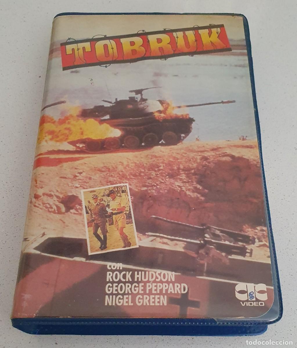 Cine: Pel&iacute;cula Vhs Tobruk. Rock Hudson, George Peppard. CIC V&iacute;deo 1984 videoclub alquiler.