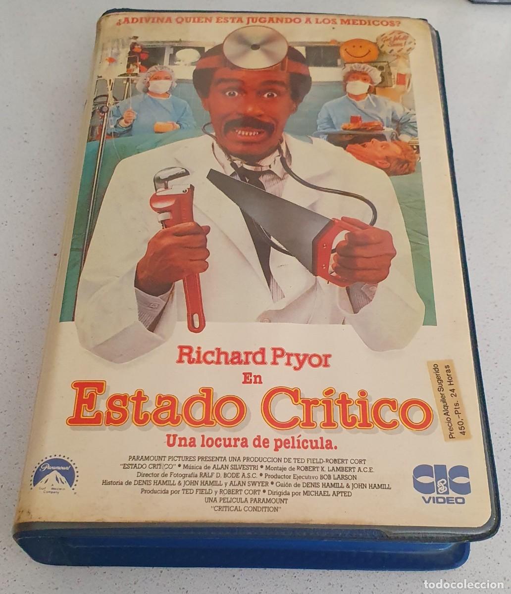 Cine: Pel&iacute;cula Vhs Estado Cr&iacute;tico. Richard Pryor. CIC V&iacute;deo 1988 videoclub alquiler.