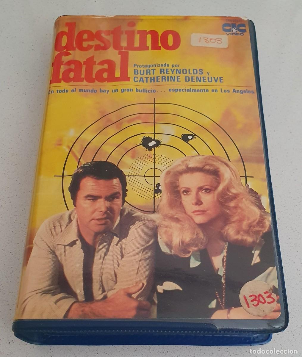 Cine: Pel&iacute;cula Vhs Destino Fatal. Burt Reynolds, Catherine Deneuve. CIC V&iacute;deo 1986 videoclub alquiler.