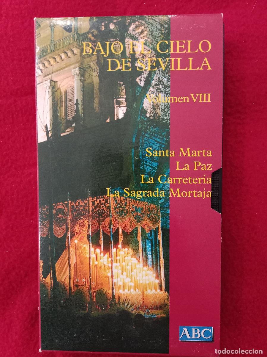 Cine: Bajo el Cielo de Sevilla-Vol. VIII-Santa Marta/La Paz/La Carreter&iacute;a/La Sagrada Mortaja-Cinta VHS.