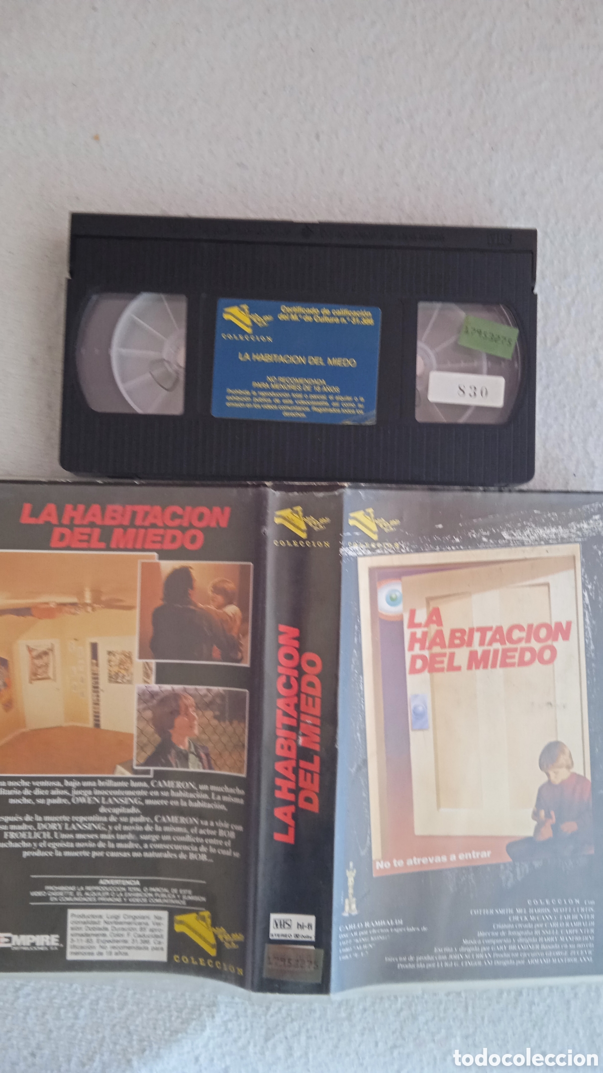 Cine: VHS original La Habitaci&oacute;n del Miedo (The Guardian, 1990) &ndash; Edici&oacute;n Colecci&oacute;n Video Club &ndash; Terror cl