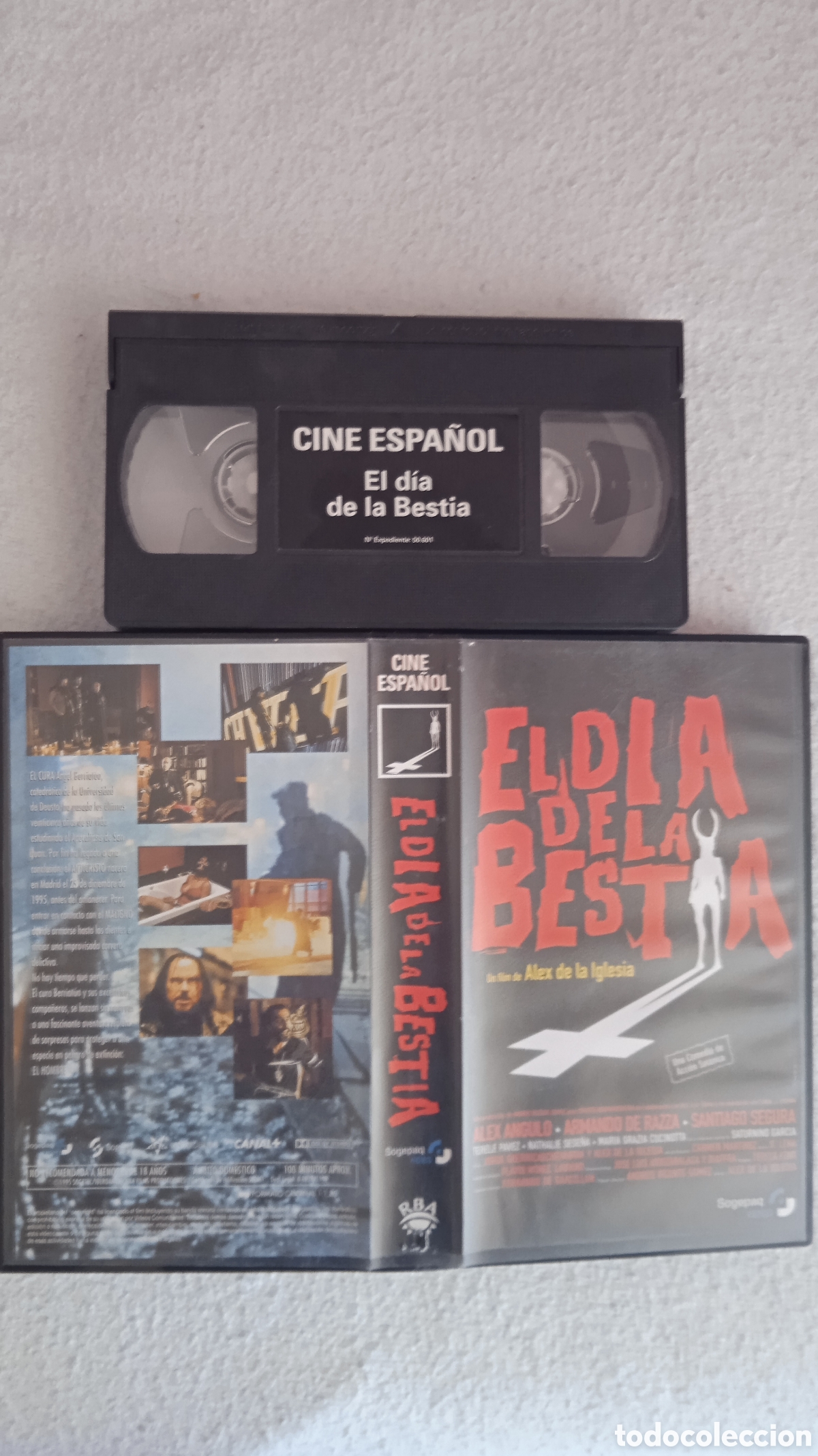 Cine: El D&iacute;a de la Bestia (1995) VHS Colecci&oacute;n Cine Espa&ntilde;ol RBA | &Aacute;lex de la Iglesia | Descatalogado | Ter