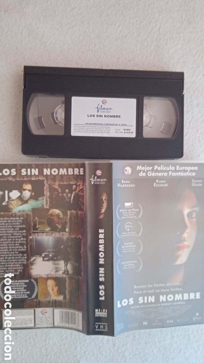 Cine: Los Sin Nombre (1999) VHS Filmax Home Video | Jaume Balaguer&oacute; | Edici&oacute;n Original Espa&ntilde;ola | Terror P