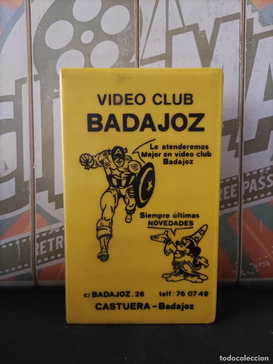 Cine: Caja vhs peque&ntilde;a vac&iacute;a Videoclub Badajoz - Castuera