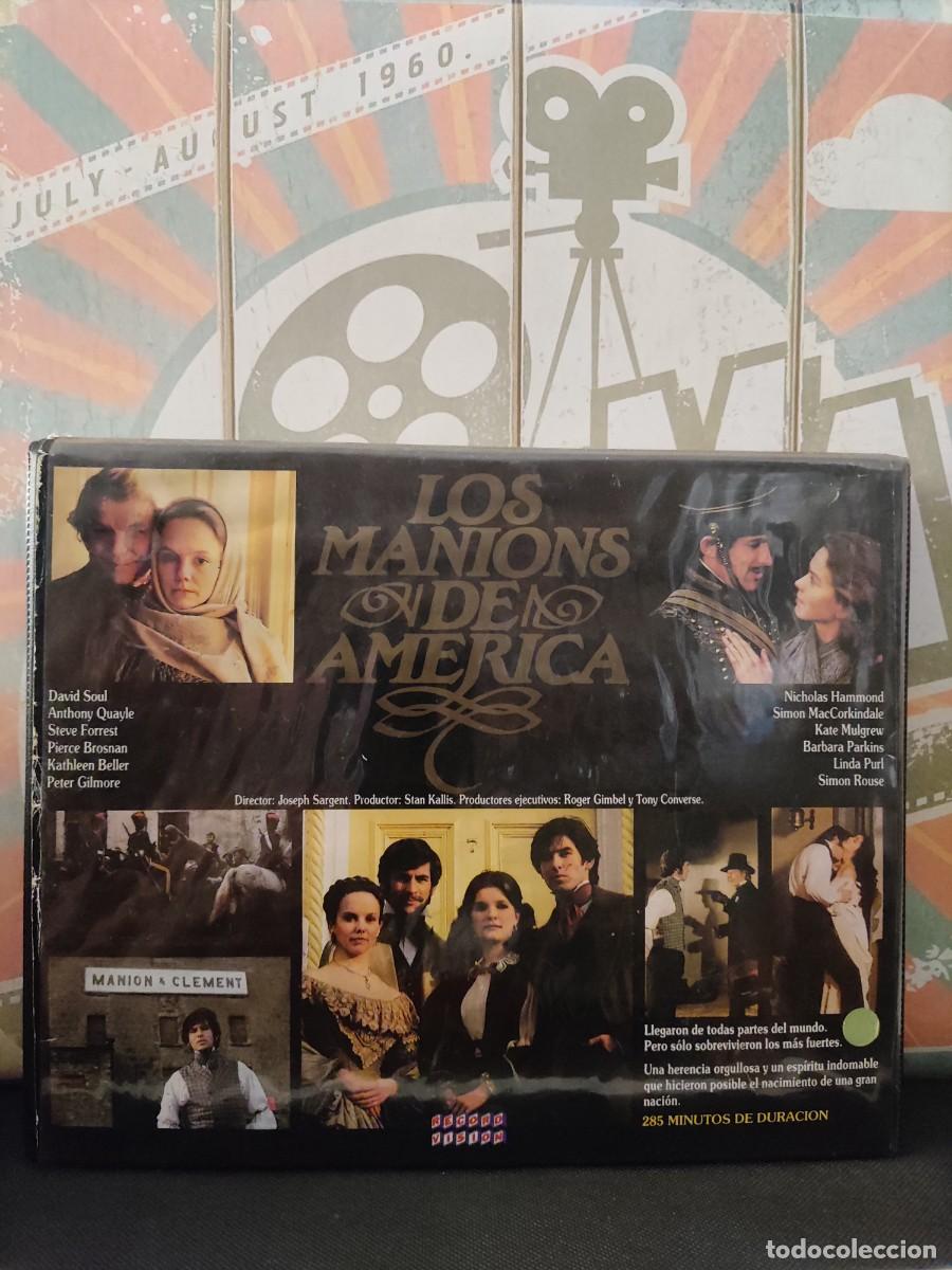Cine: VHS CG Los Manions de Am&eacute;rica - David Soul, Anthony Quayle (Dos cintas)