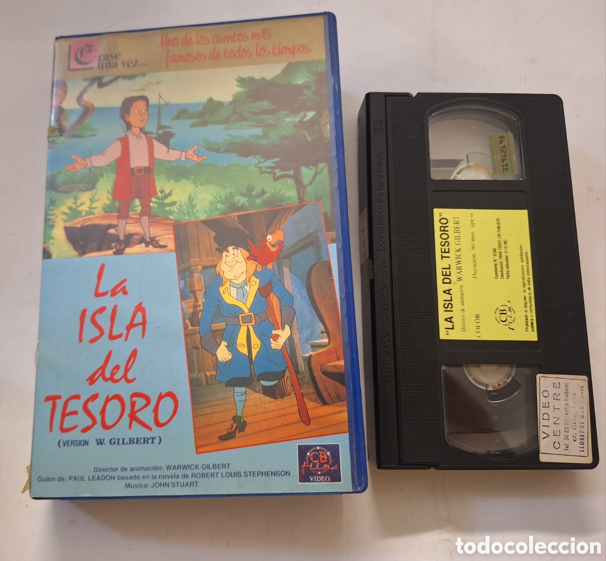 Cine: La isla del Tesoro VHS Dibujos Animados