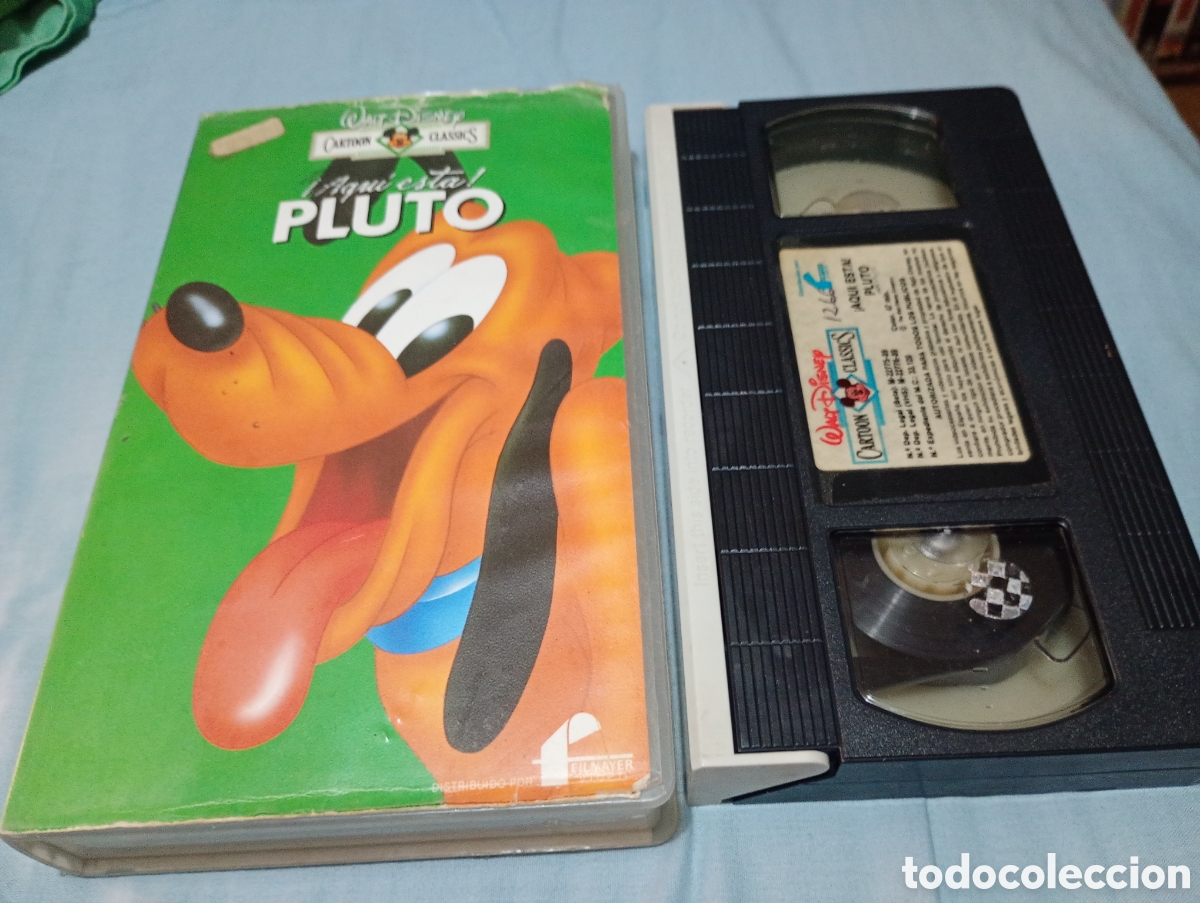 Cine: Aqu&iacute; est&aacute; Pluto vhs Disney