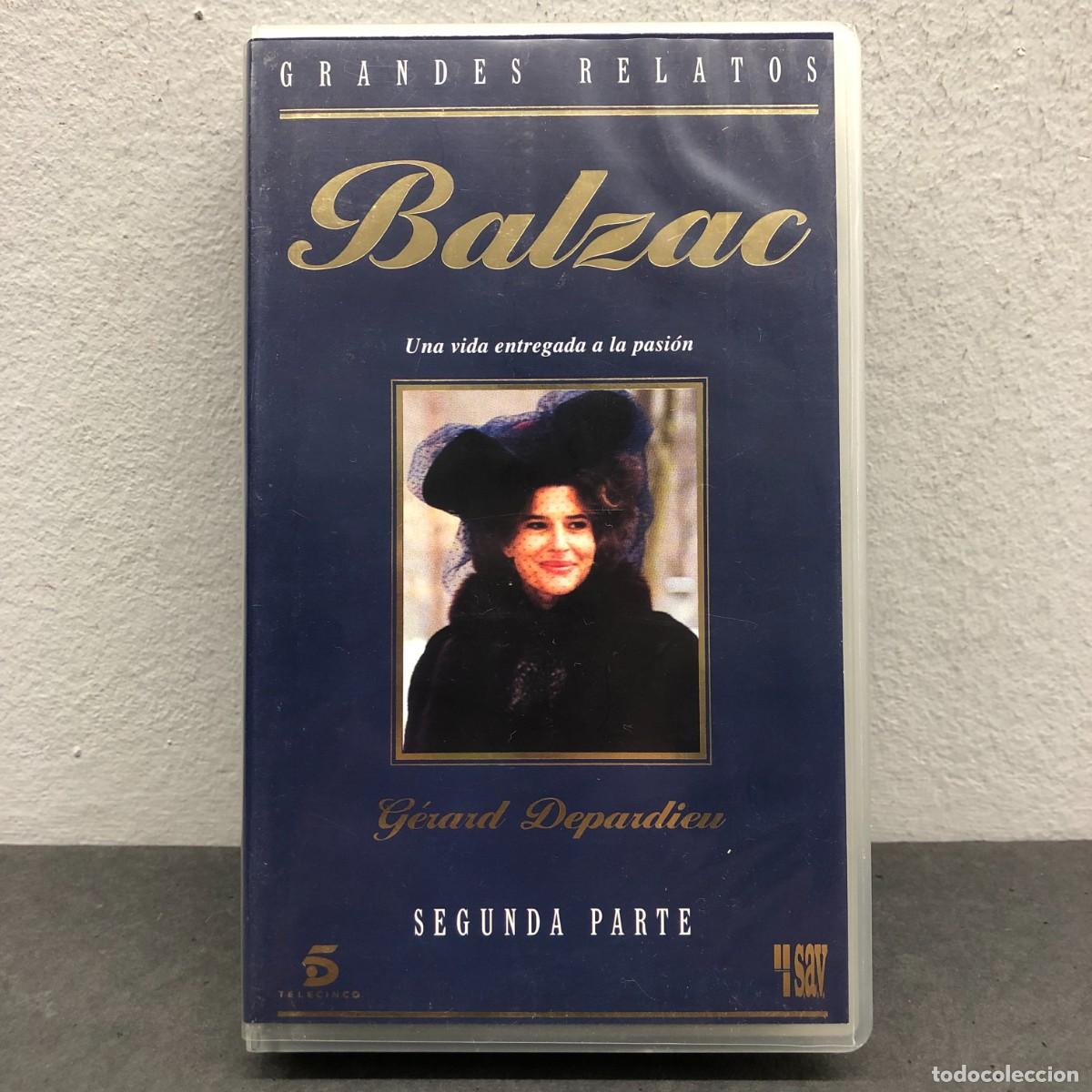 Cine: BALZAC - G&Eacute;RARD DEPARDIEU - SEGUNDA PARTE - GRANDES RELATOS - VHS / 576