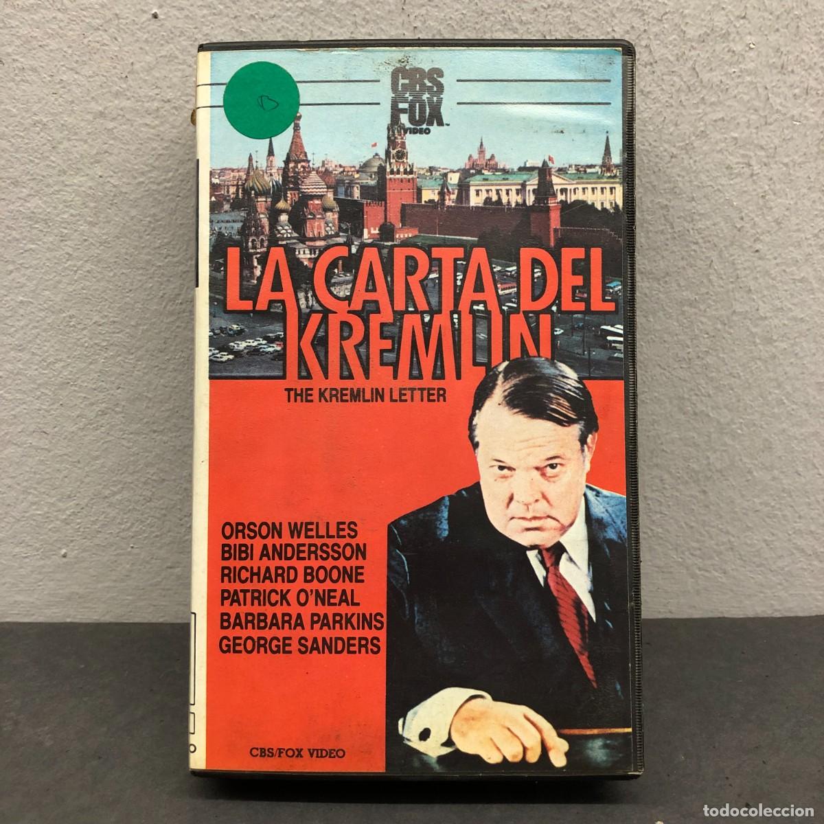 Cine: LA CARTA DEL KREMLIN - THE KREMLIN LETTER - ORSON WELLES, BIBI ANDERSSON, RICHARD BOONE - VHS / 588
