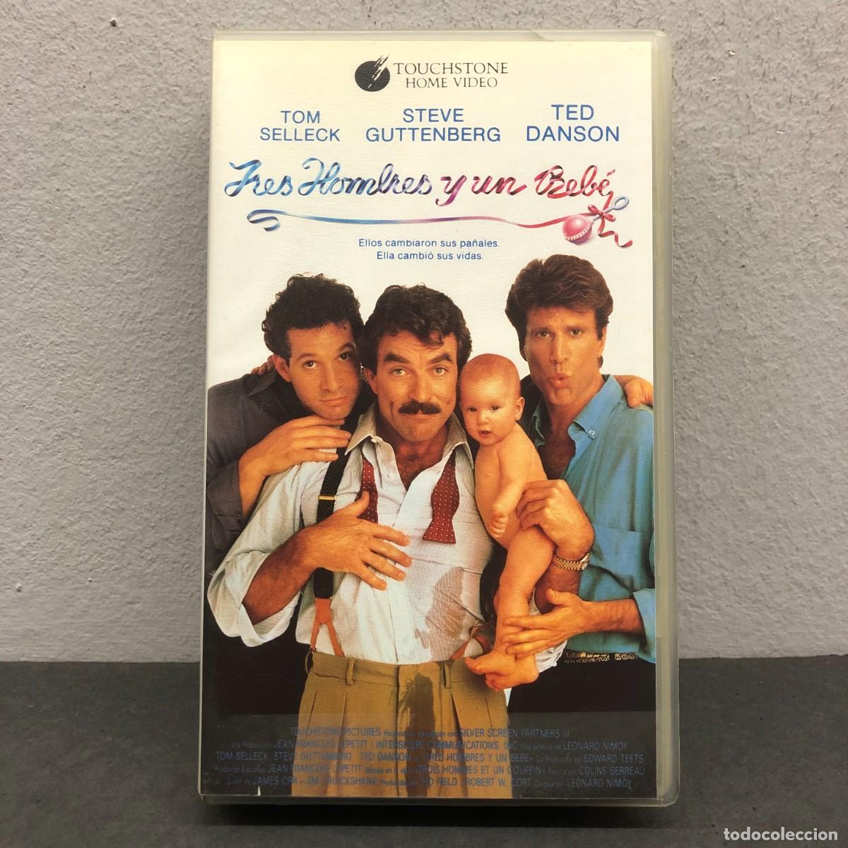 Cine: TRES HOMBRES Y UN BEB&Eacute; - TOM SELLECK, STEVE GUTTENBERG, TED DANSON - TOUCHSTONE - VHS / 592