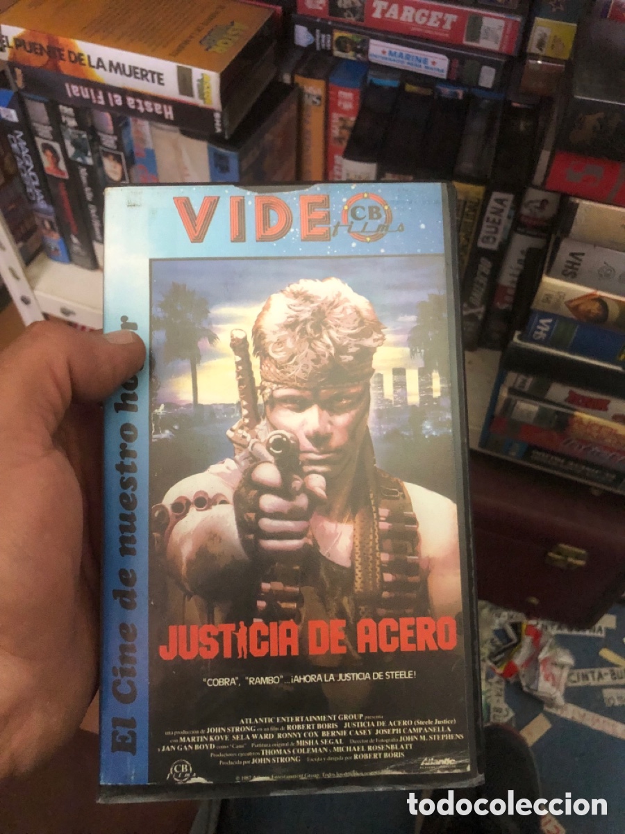 Cine: VHS V&Iacute;DEO CLUB JUSTICIA DE ACERO