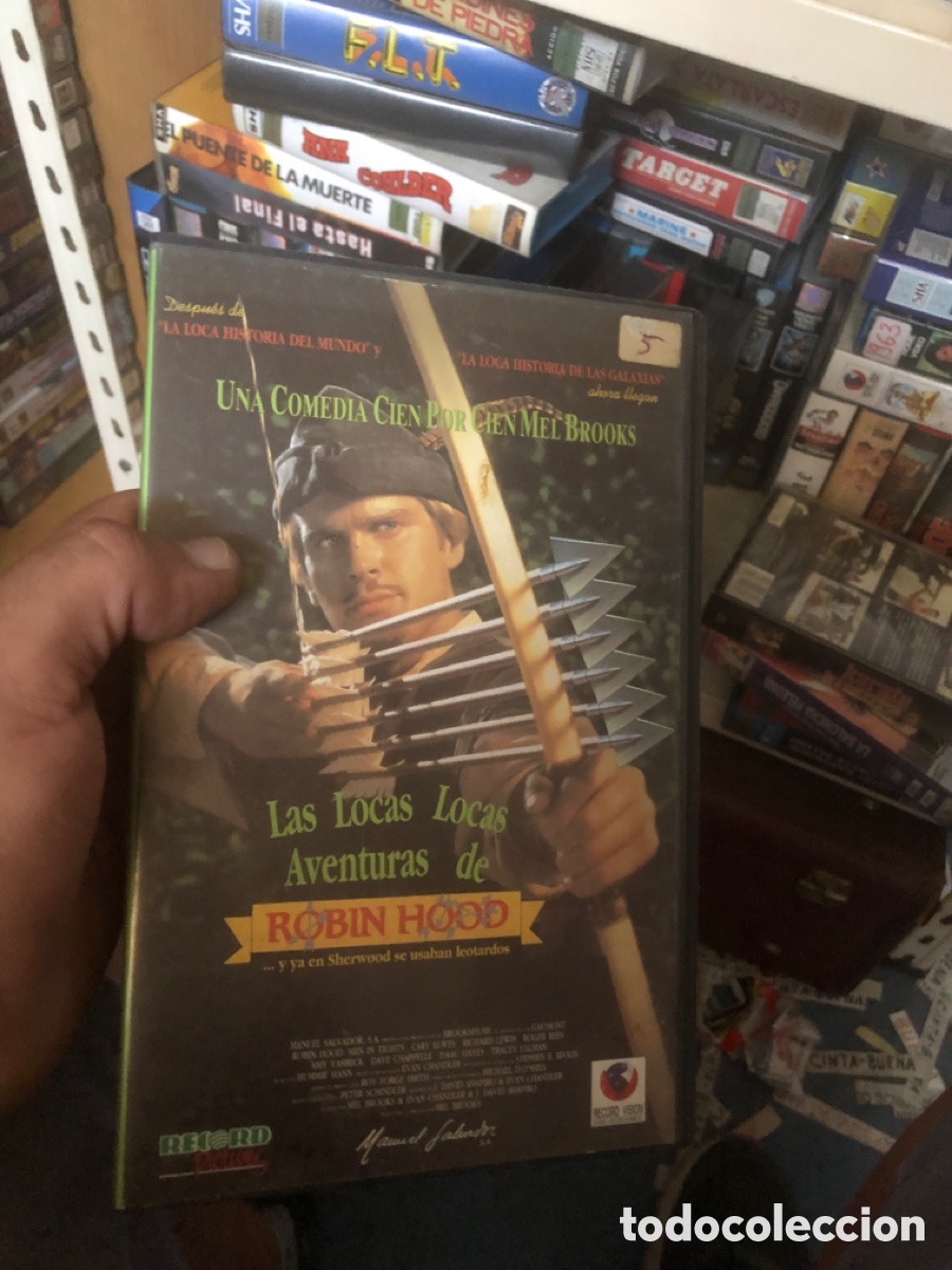 Cine: VHS V&Iacute;DEO CLUB LAS LOCAS AVENTURAS DE ROBIN HOOD