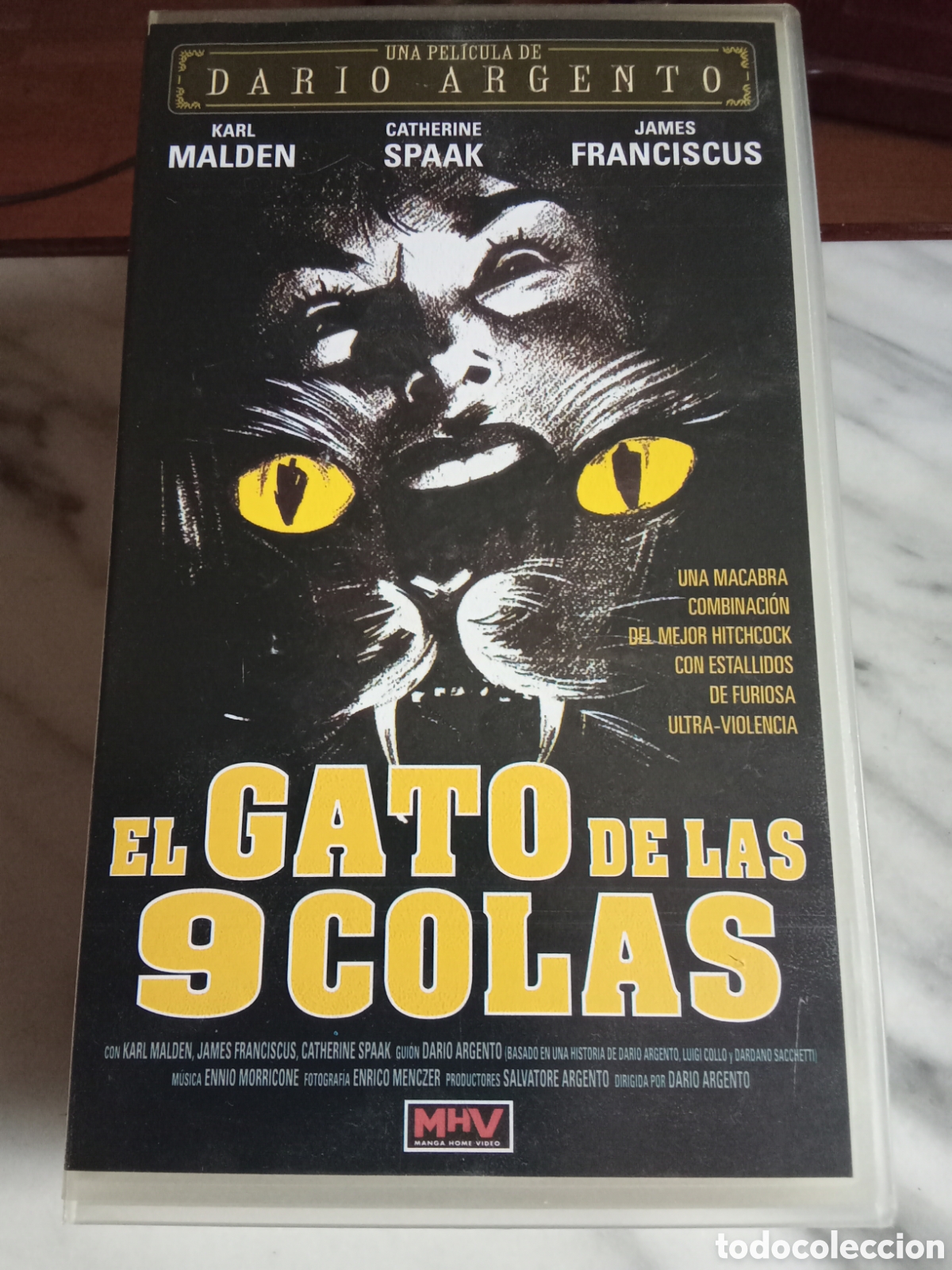 Cine: VHS Dar&iacute;o Argento El Gato de las Nueve Colas - Giallo