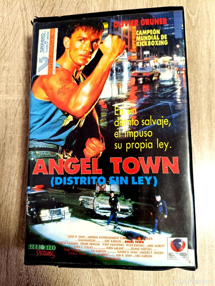 Cine: VHS - ANGEL TOWN (Distrito sin Ley) - Olivier Gruner, Peter Kwong, Eric Karson - ACCION, ARTES MARCI