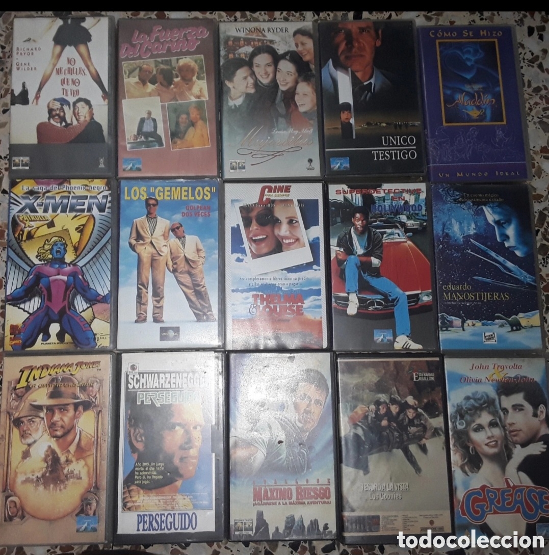 Cine: Lote vhs antiguos a&ntilde;os 80 90