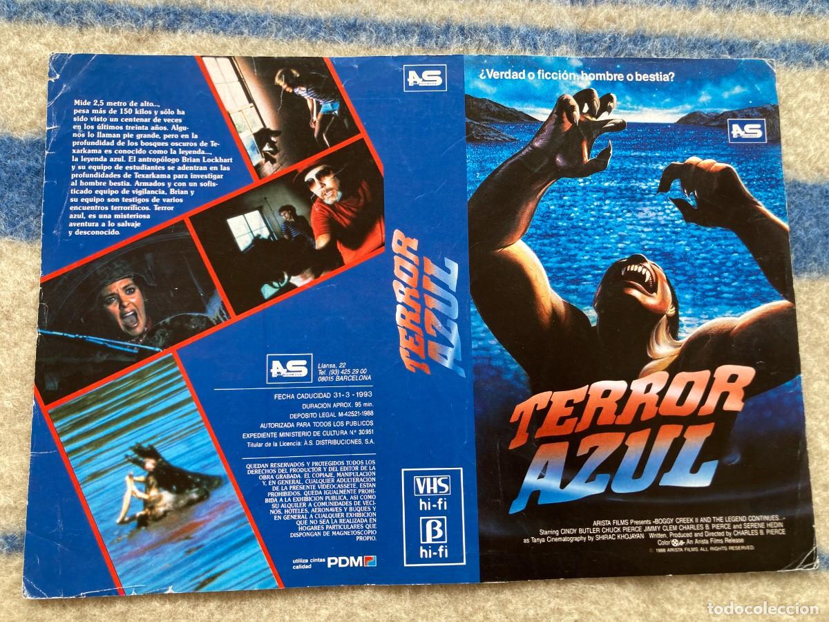 Cine: Car&aacute;tula video original TERROR AZUL