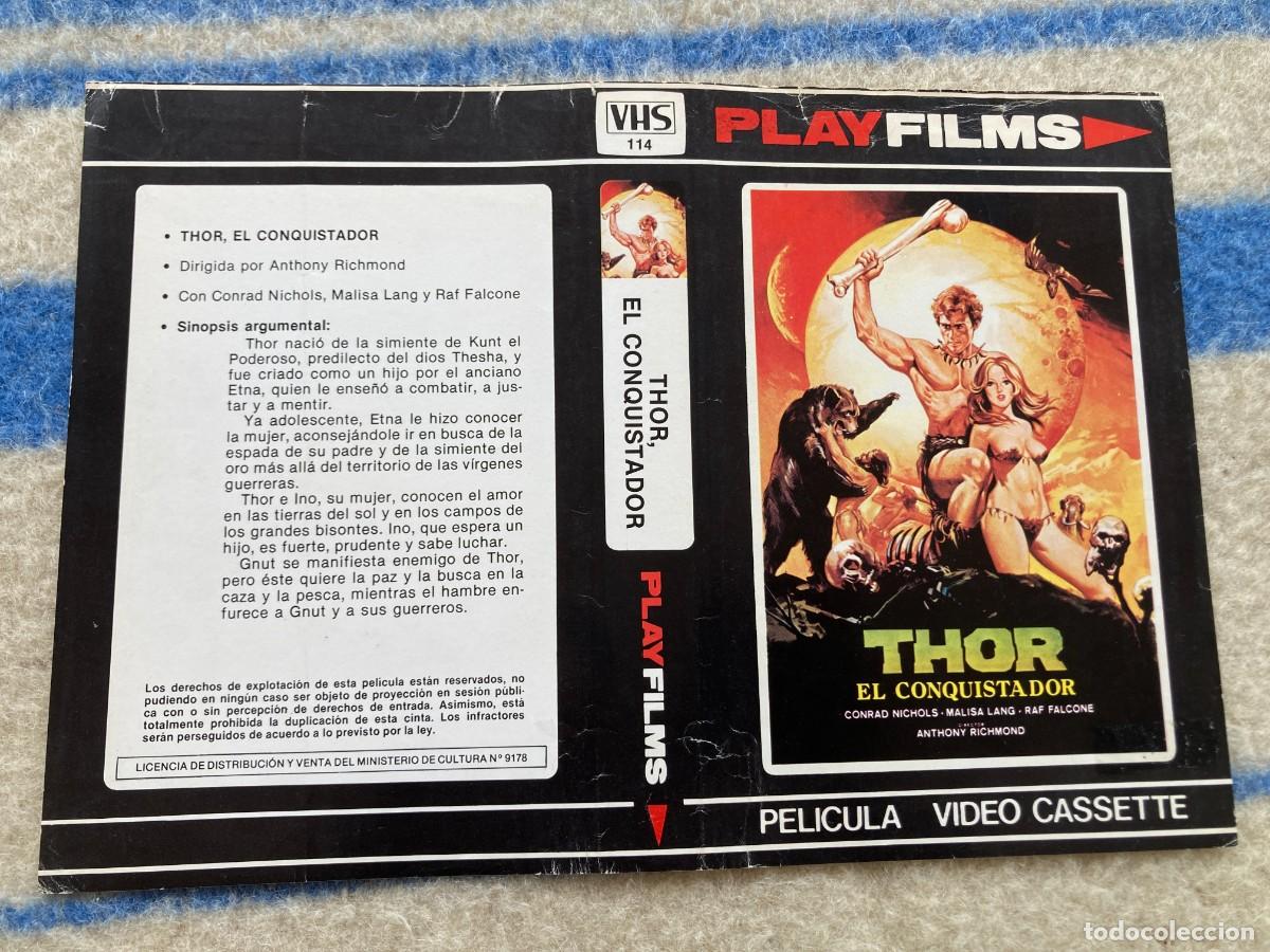 Cine: Car&aacute;tula video original THOR EL CONQUISTADOR