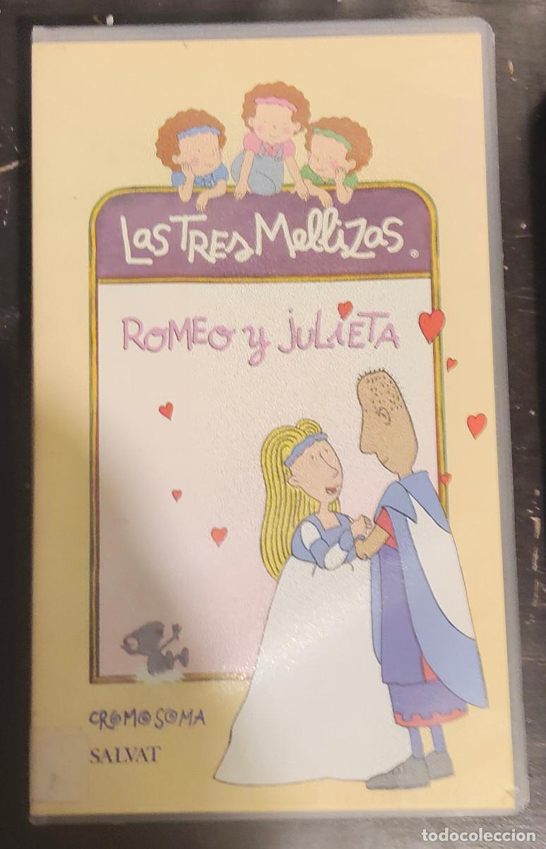 Cine: LAS TRES MELLIZAS: ROMEO Y JULIETA *** SALVAT *** VHS INFANTIL *** DIBUJOS ANIMADOS ***