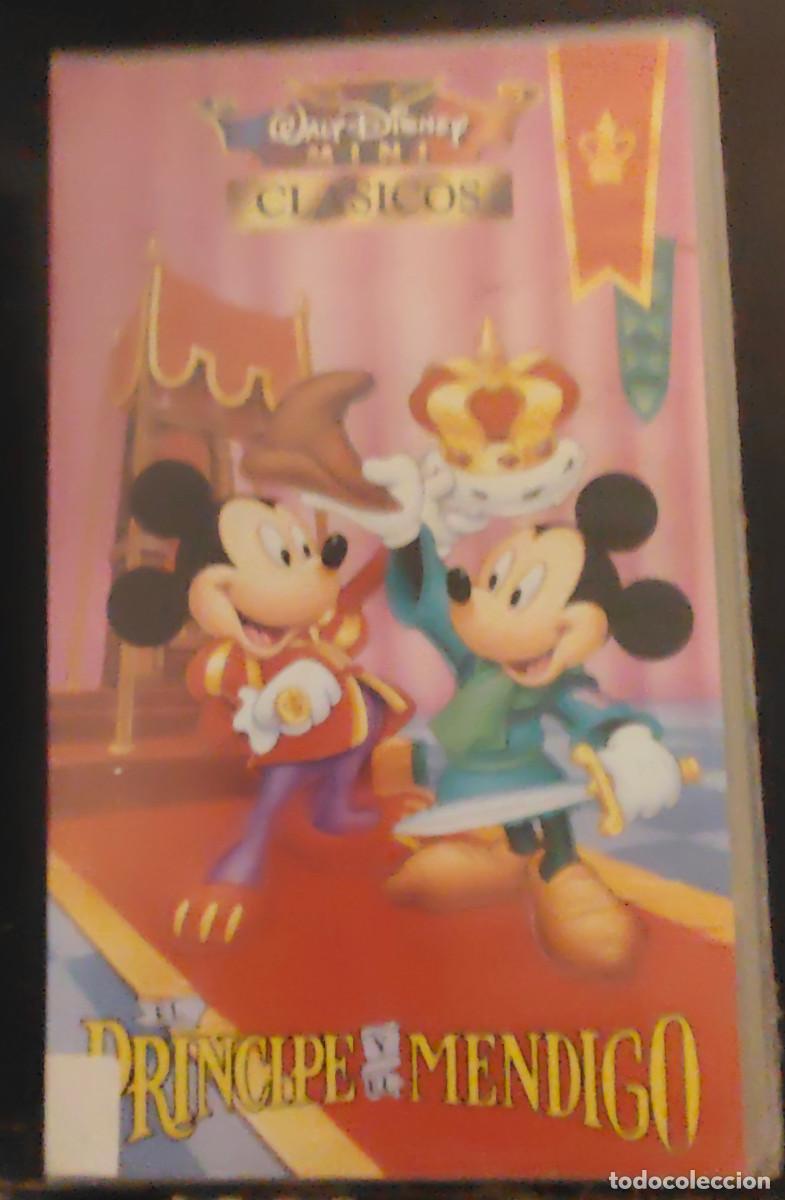 Cine: PEL&Iacute;CULA VHS EL PR&Iacute;NCIPE Y EL MENDIGO - MICKEY MOUSE - MINI CL&Aacute;SICOS WALT DISNEY - ANIMACI&Oacute;N