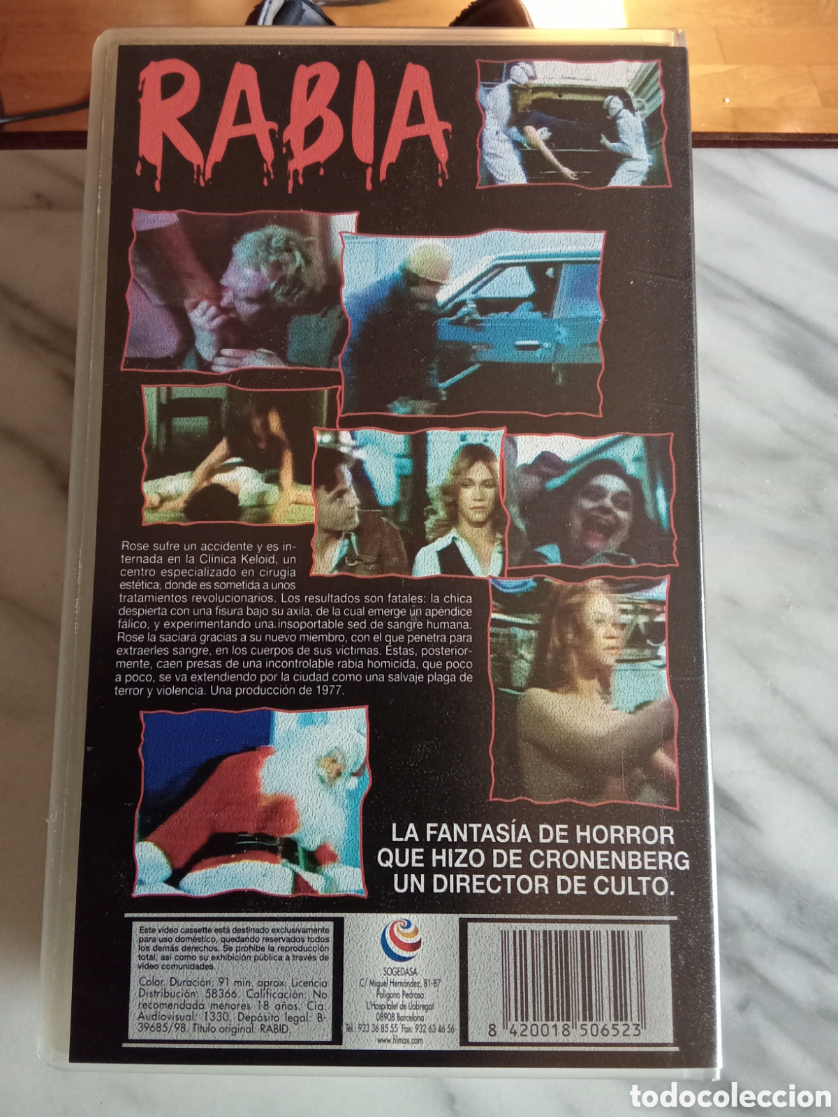 Cine: VHS David Cronenberg Rabia - Foto 3